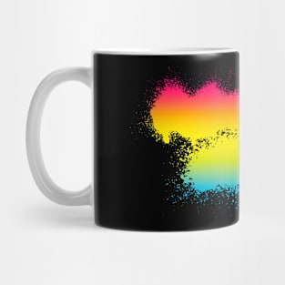 Pansexual Paint Smudge Minimalism Mug